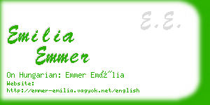 emilia emmer business card